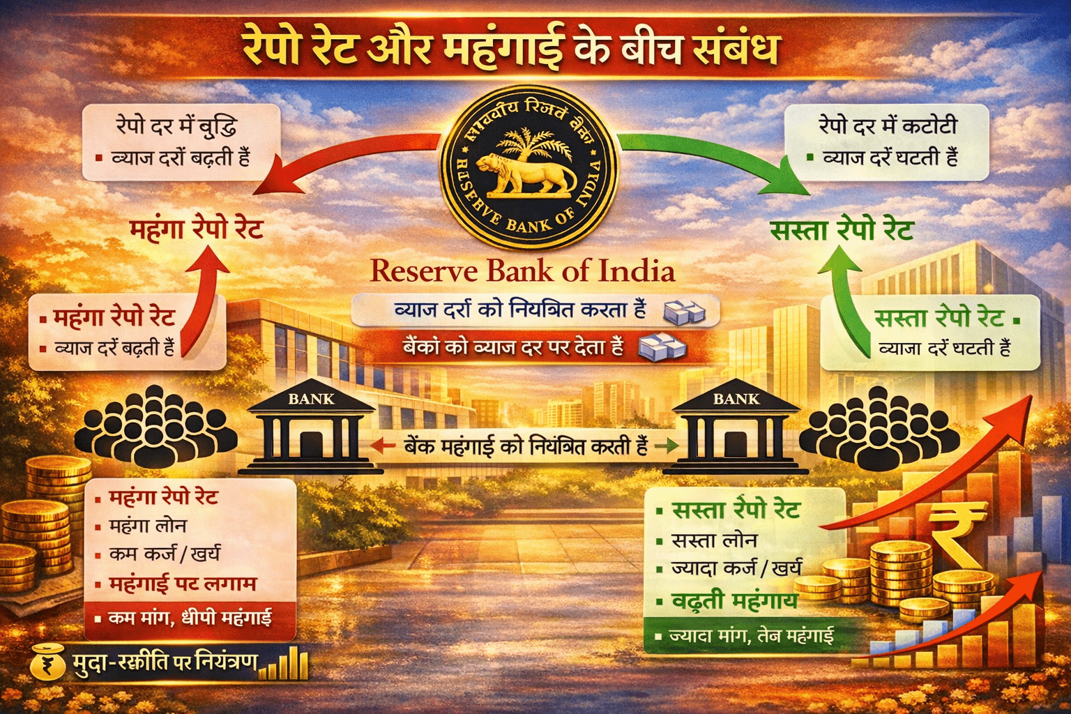 RBI's Repo Rate - कैसे करता है पैसों पर 100% Better Control 1 RBI Monetary Actions